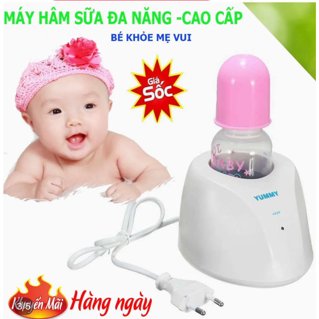 Máy Hâm Sữa Yummy Cao Cấp,Máy Hâm Sữa Bằng Điện,MÁY HÂM SỮA CHO BÉ.Duy Trì Nhiệt Độ Đều Đặn Và Lâu Dài, Bổ Sung Nhiệt Để