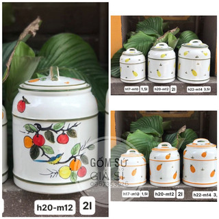 Vại muối dưa cà hũ mỡ gốm sứ bát tràng an toàn cho sức khoẻ