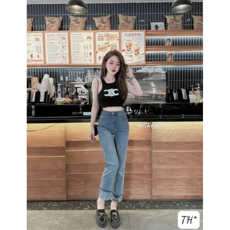 Áo ba lỗ logo sát nách hàng QCL1