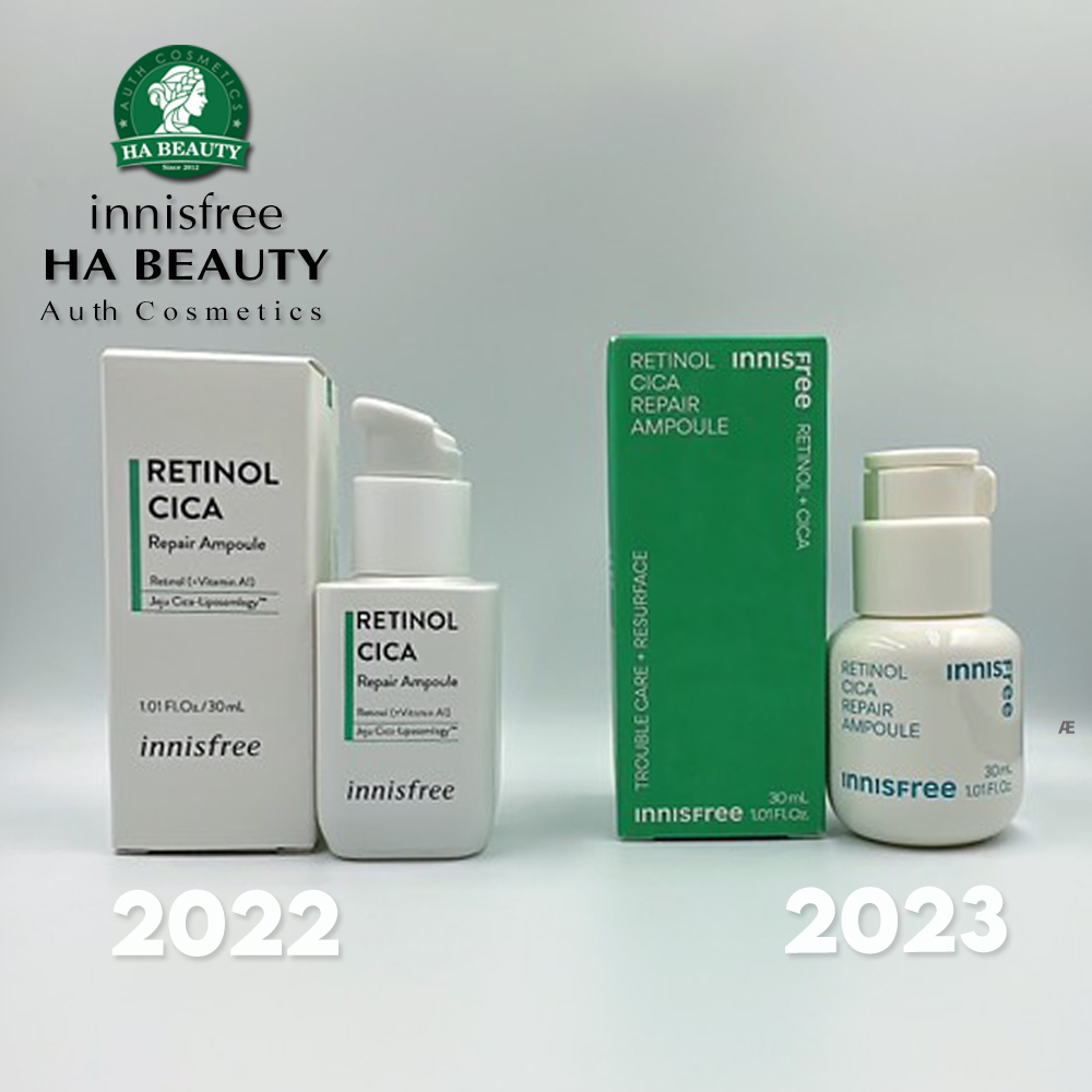 Tinh chất dưỡng phục hồi Sáng khỏe da innisfree Retinol Cica Repair Ampoule 30 mL