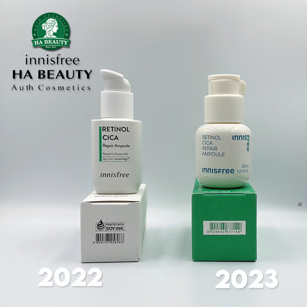 Tinh chất dưỡng phục hồi Sáng khỏe da innisfree Retinol Cica Repair Ampoule 30 mL