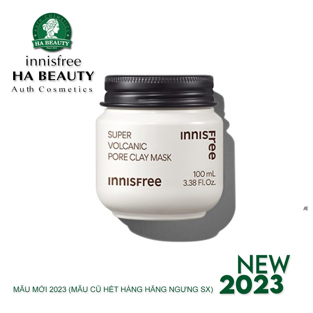 Siêu mặt nạ đất sét đá tro núi lửa hút nhờn se khít lỗ chân long innisfree Super Volcanic Pore Clay Mask 100ml
