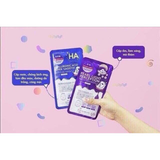 HỘP 20 miếng Mặt nạ  TÍM M'aycreate HA Mask