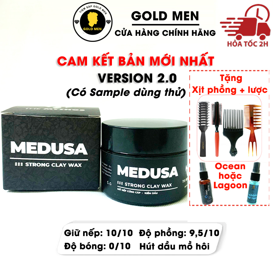 Sáp Vuốt Tóc Medusa 60g + Tặng xịt phồng và lược