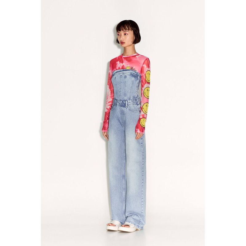 JUMPSUIT CORSET BỘ LIỀN QUẦN DENIM JEANS ZARA ZR AUTH NEW TAG SALE HOT HIT