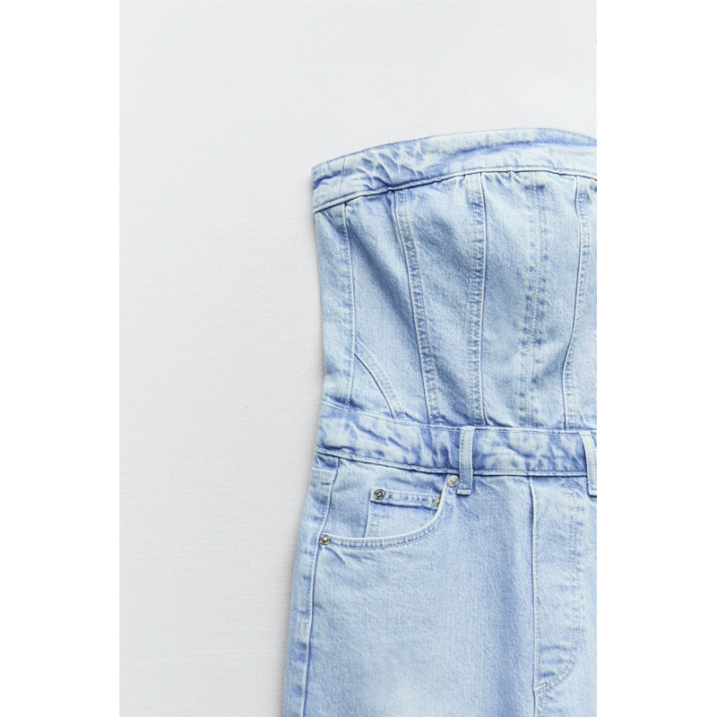 JUMPSUIT CORSET BỘ LIỀN QUẦN DENIM JEANS ZARA ZR AUTH NEW TAG SALE HOT HIT