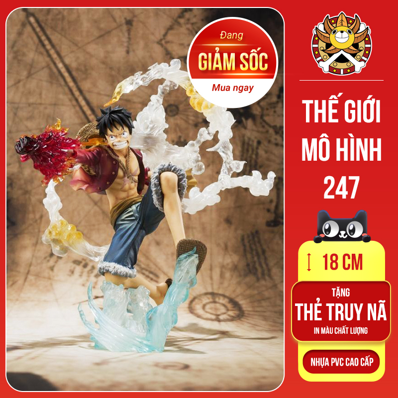 Mô hình One Piece Luffy Gear 2 tặng kèm tấm truy nã màu