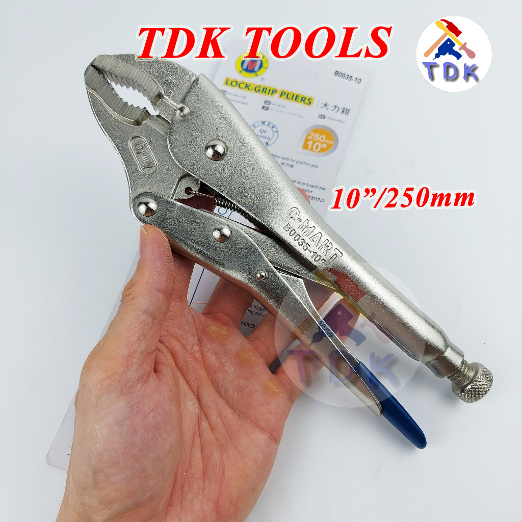 Kìm bấm chết 7"/175mm 10"/250mm C-Mart B0035, kìm chết miệng cong thép CR-V