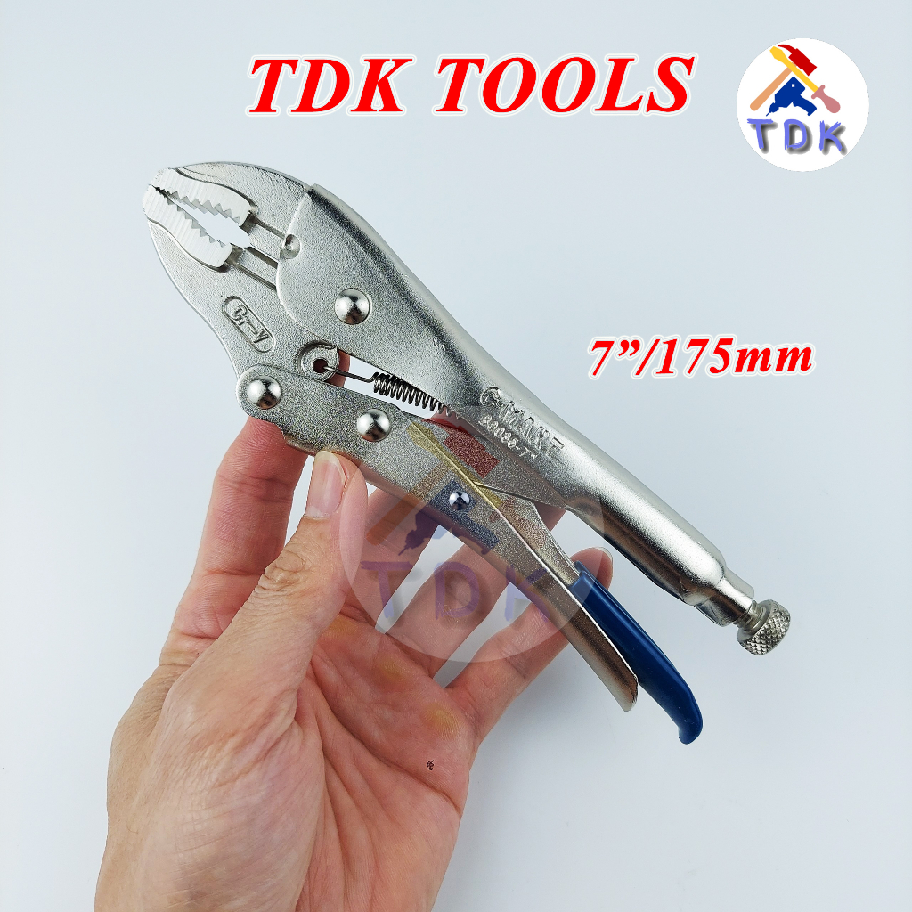 Kìm bấm chết 7"/175mm 10"/250mm C-Mart B0035, kìm chết miệng cong thép CR-V