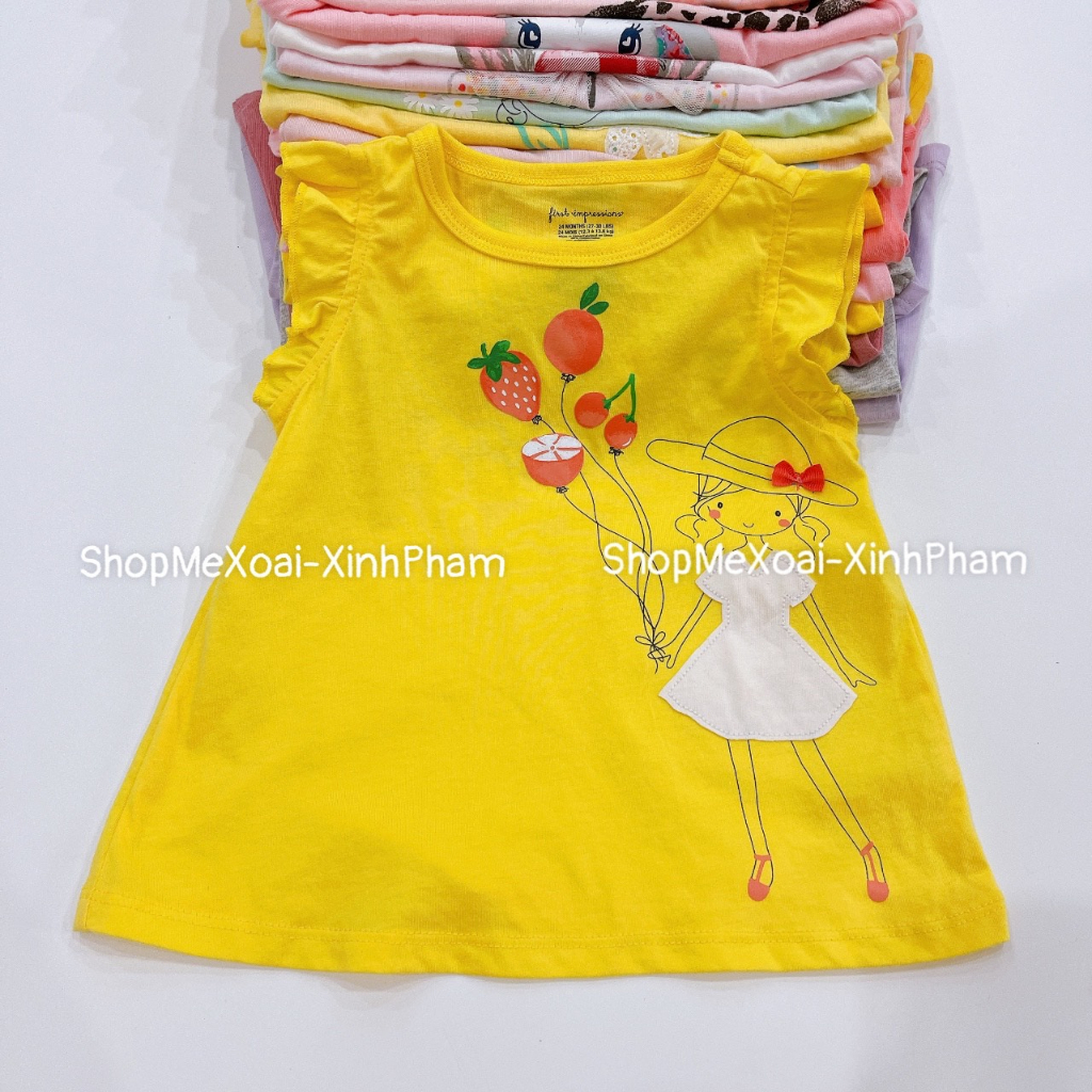 [Size 3-6M 5-7kg ] Áo phông First im..pression xuất dư dòng cao cấp cho bé trai/gái