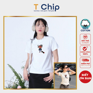 Áo Thun Baby Tee BBTH085 dáng dài vải cotton cao cấp co giãn 4 chiều, dày dặn thoáng mát in hình babytee des