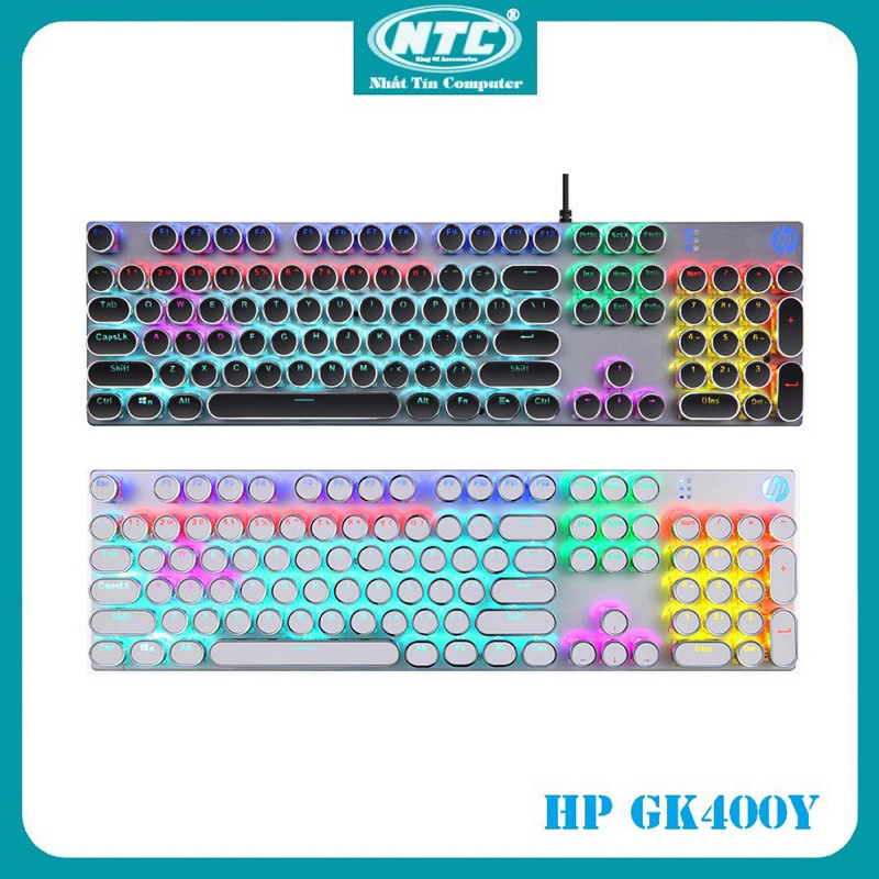 Bàng phím cơ HP GK400Y LED  USB-chính hãnh