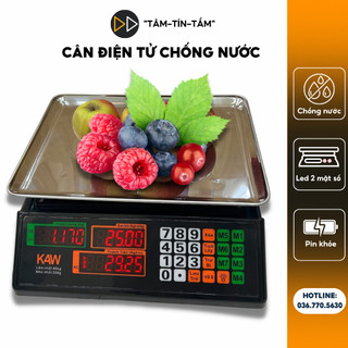 Cân Điện Tử Cao Cấp, Cân Điện Tử Tính Tiền KAW 40KG  Chống Nước, Kết quả số lượng chính xác