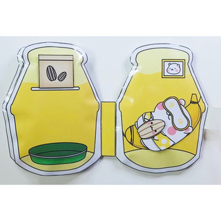 (Sách Squishy nhồi bông) Sách squishy hamster và hộp sữa chuối