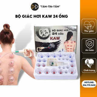 Giác Hơi Hàn Quốc Cao Cấp, Bộ giác hơi chân không 24 phụ kiện không dùng lửa loại tốt BH 12 tháng