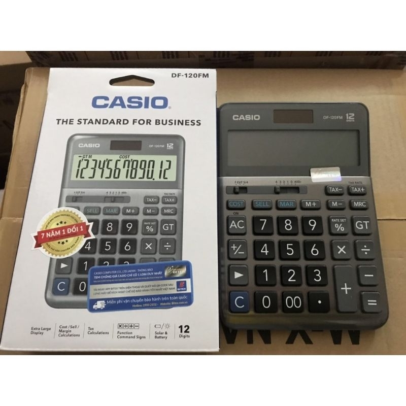 Máy tính Casio DF 120BM / FM Chính hãng