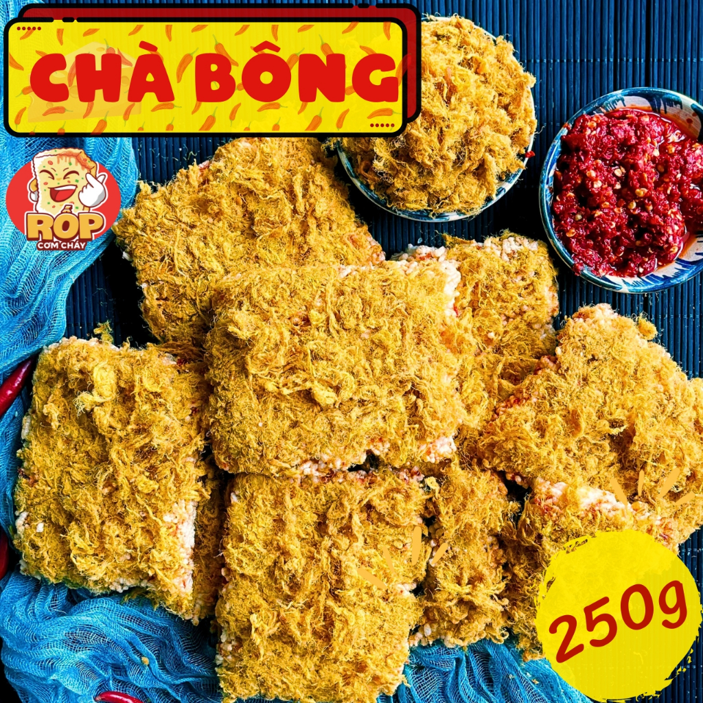 CƠM CHÁY SIÊU NHIỀU CHÀ BÔNG 2 size 80gram - 250gram