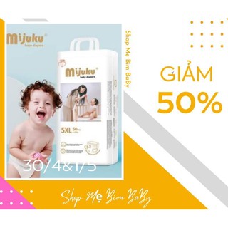 Tã bỉm quần mijuku 50 miếng chính hãng đủ size m/l/xl/xxl/xxxl/4xl/5xl.