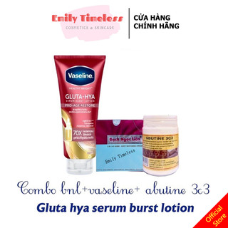 Combo tẩy mạnh bạch ngọc liên + vaseline + 3c3