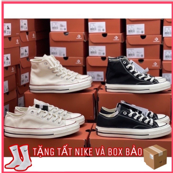 Giày _Converse Chuck Taylor Star 1970s Đen Trắng Thấp Cổ Và Cao Cổ, Bản Xịn Cao Cấp Nhất FullBox Phụ Kiện