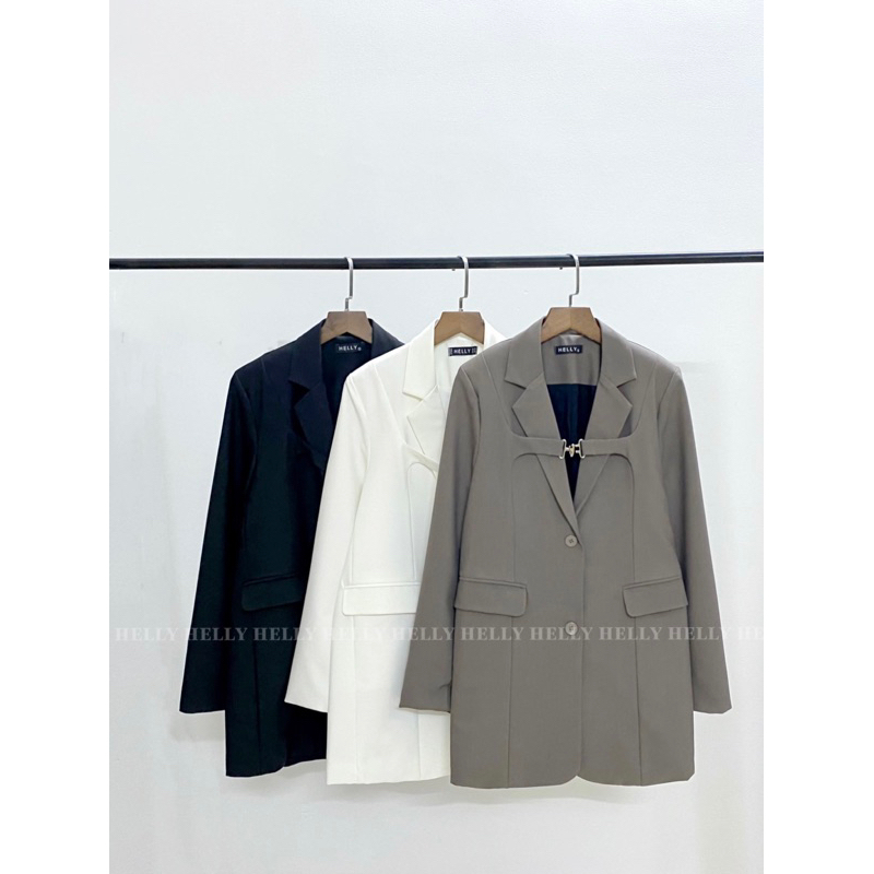 ÁO BLAZER NỮ KHOÁ CÀI PHOM SUÔNG HELLY SHOP