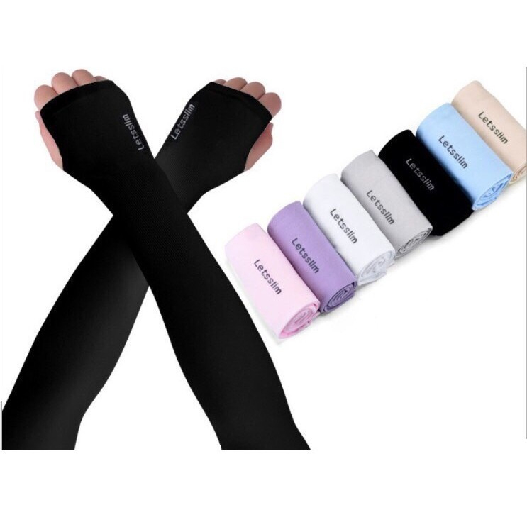 Găng tay chống nắng Let's Slim fullbox ngăn tia UV nhiều màu