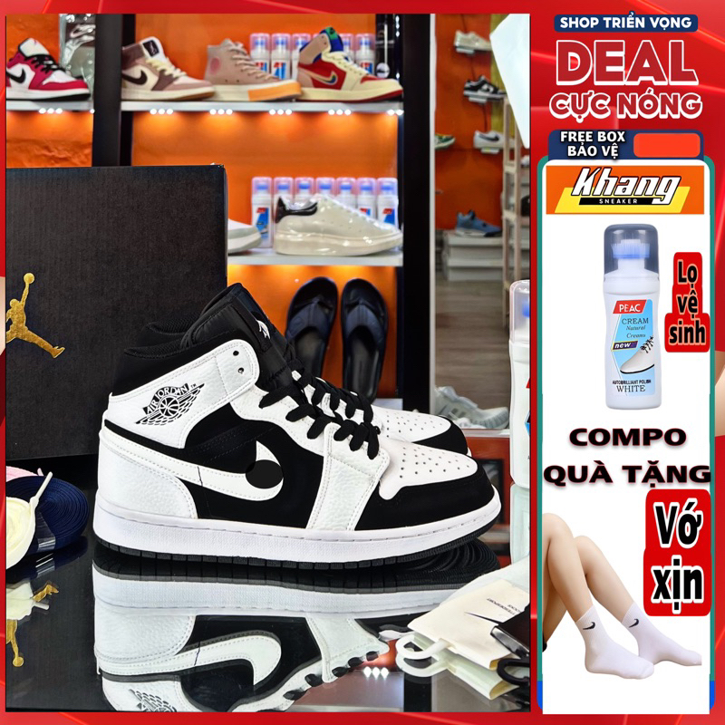 Giày Thể Thao “Air Jordan 1 Panda” | Kèm Bộ Quà Tặng