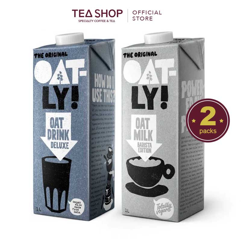 [COMBO SALE] Sữa yến mạch Oatly Barista Edition + Oatly Deluxe (2 x 1L)
