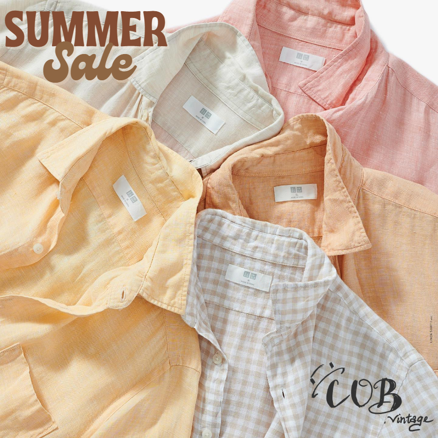Áo sơ mi linen, sơ mi đũi nhẹ nhàng mát mẻ casual Nhật,Hàn - secondhand (2hand) - COB.vintage