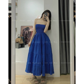 Đầm ống maxi đi biển-Komistore