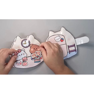 (Sách Squishy nhồi bông) Sách squishy hộp sữa dâu