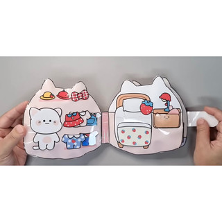 (Sách Squishy nhồi bông) Sách squishy hộp sữa dâu