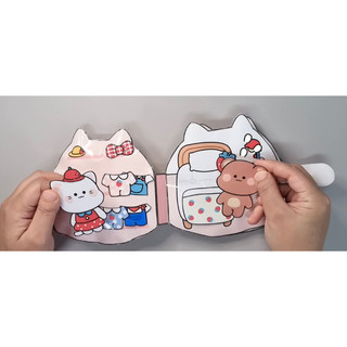(Sách Squishy nhồi bông) Sách squishy hộp sữa dâu