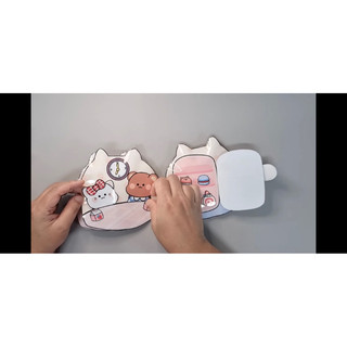 (Sách Squishy nhồi bông) Sách squishy hộp sữa dâu