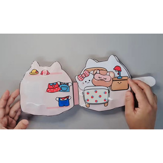 (Sách Squishy nhồi bông) Sách squishy hộp sữa dâu