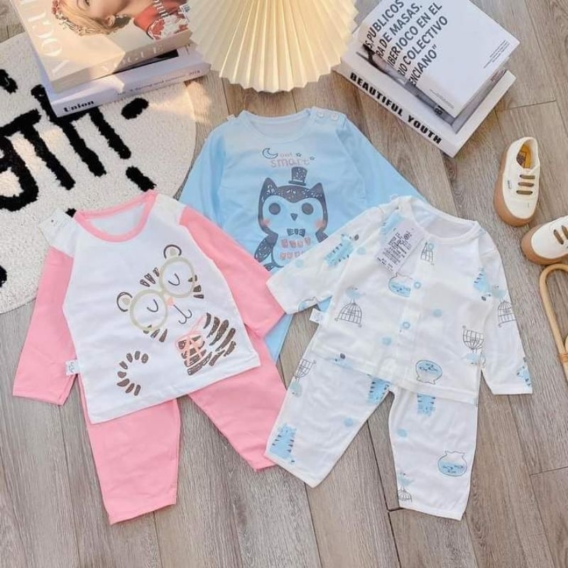 Bộ dài tay, bộ cotton xuất Nhật cho bé