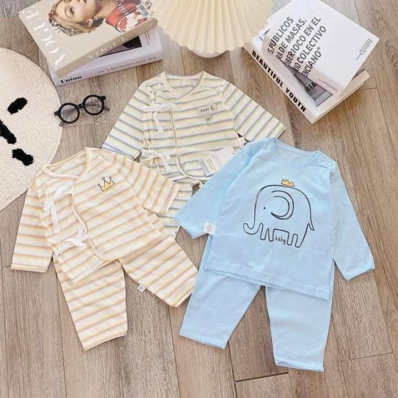 Bộ dài tay, bộ cotton xuất Nhật cho bé