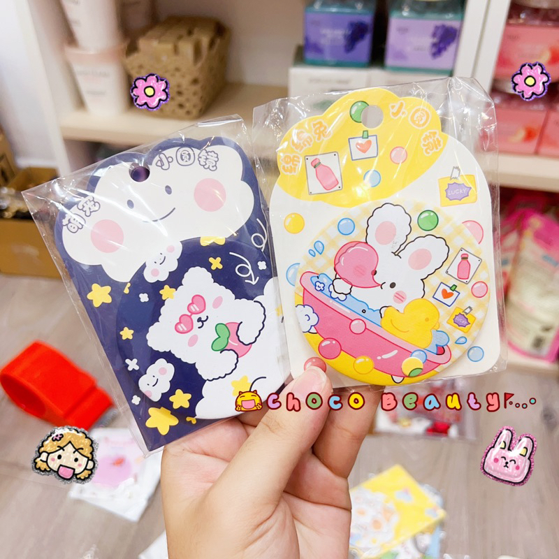 Gương bỏ túi mini cầm tay nhỏ gọn hình dáng dễ thương