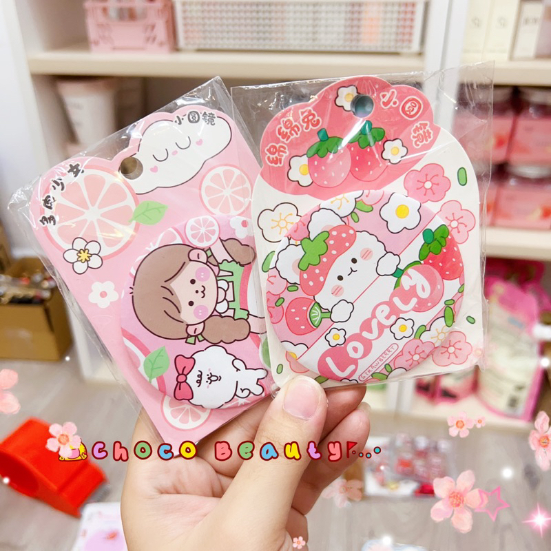 Gương bỏ túi mini cầm tay nhỏ gọn hình dáng dễ thương