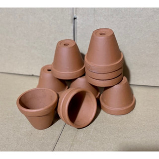 Combo 10 chậu 6x5cm - chậu đất nung 6cm (miệng 6cm)