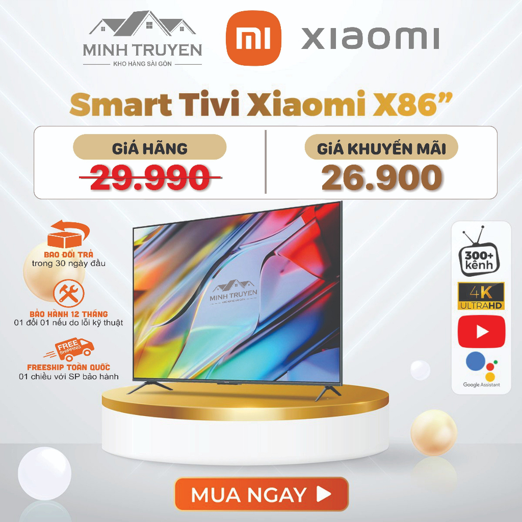 Smart Tivi Xiaomi 86 inch Redmi X86" 2022 Series
