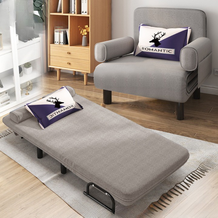 Ghế sofa giường gấp gọn có đệm tay khung thép chắc chắn, Sofa giường gấp có khóa kéo vệ sinh [Miễn phí vận chuyển] | BigBuy360 - bigbuy360.vn