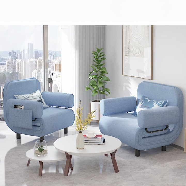 Ghế sofa giường gấp gọn có đệm tay khung thép chắc chắn, Sofa giường gấp có khóa kéo vệ sinh [Miễn phí vận chuyển] | BigBuy360 - bigbuy360.vn
