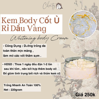 Cốt ủ dầu vàng siêu trắng da