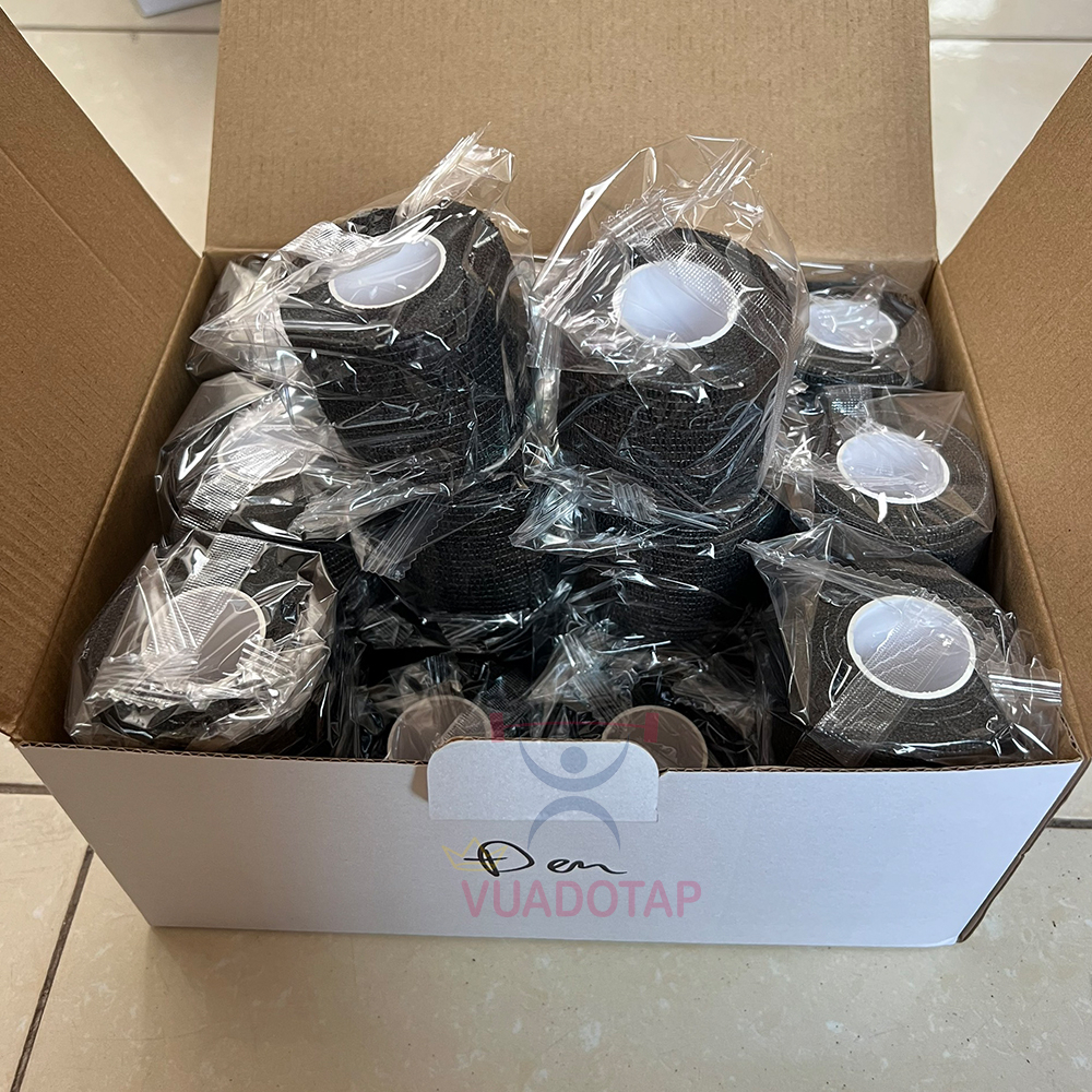 Hộp 24 Cuộn Băng Keo Thể Thao 5cmx450cm, Băng Cuốn Khớp Tự Dính