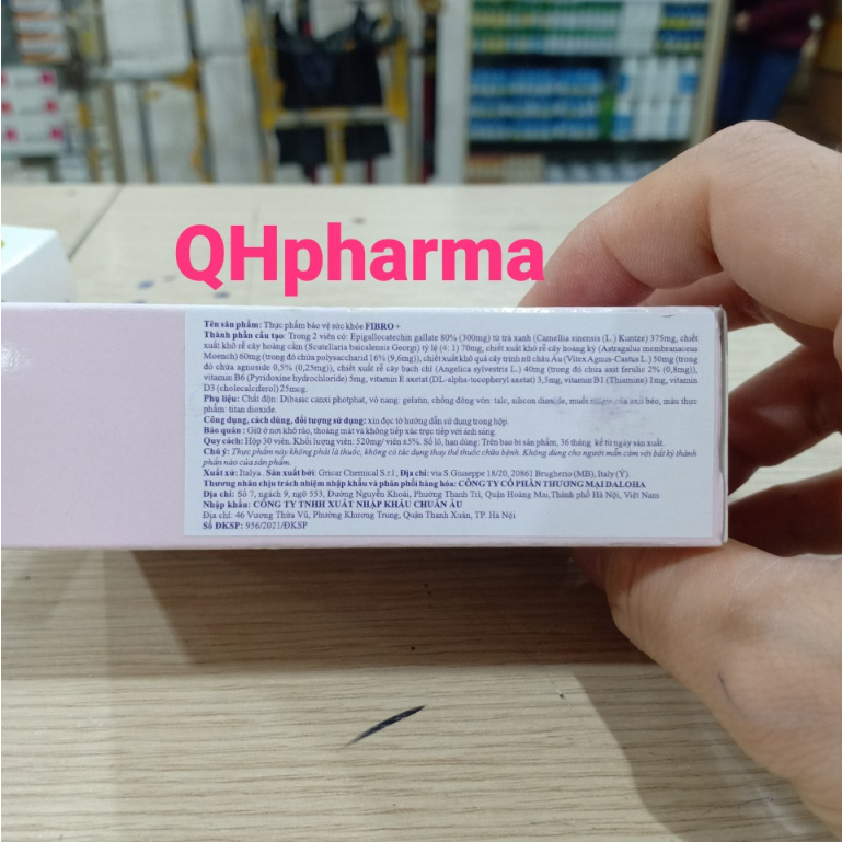Viên uống FIBRO+ hộp 30 viên giúp giảm u xơ tử cung hiệu quả