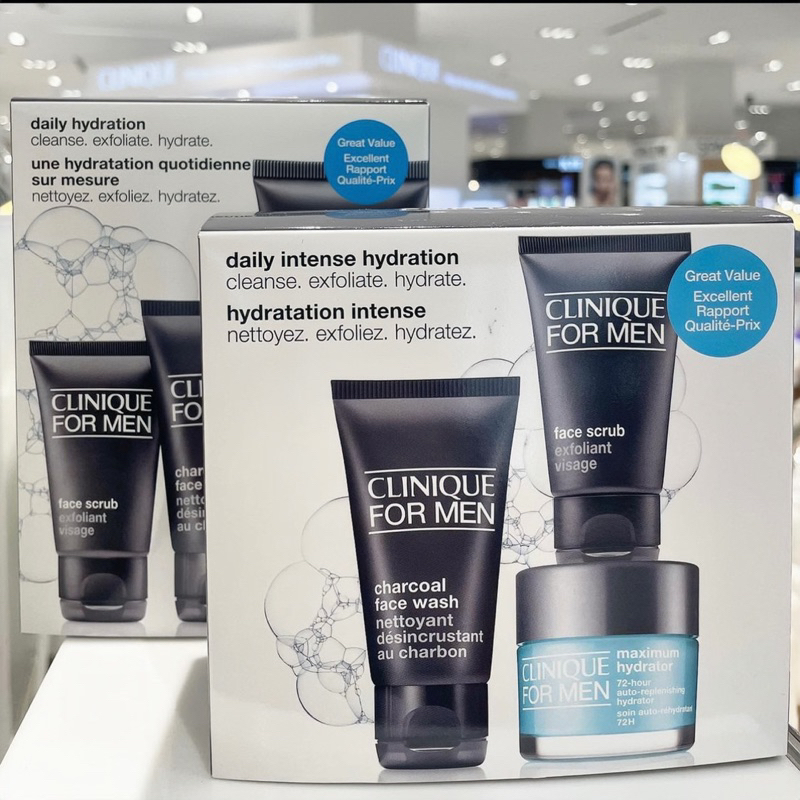 Set Dưỡng Da Cho Nam Clinique Daily Skincare For Men