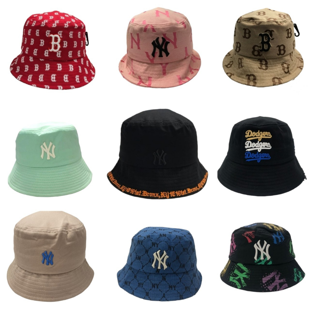 NÓN BUCKET MLB NEW YORK YANKEE MONOGRAM CHẤT COTTON NHẬP KORREA, Nón free size, NHIỀU MÀU THỜITRANG ,xuất xịn