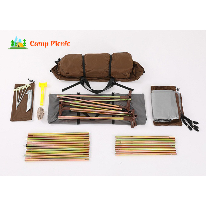 Lều cắm trại Glamping Home, Lều biệt thự chính hãng Moutainhiker mã sản phẩm SZK286 kích thước 316*284*205cm