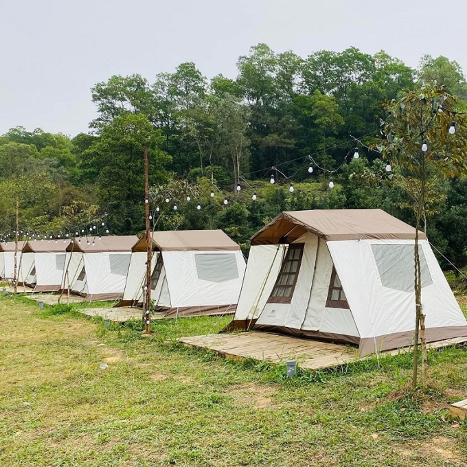 Lều cắm trại Glamping Home, Lều biệt thự chính hãng Moutainhiker mã sản phẩm SZK286 kích thước 316*284*205cm